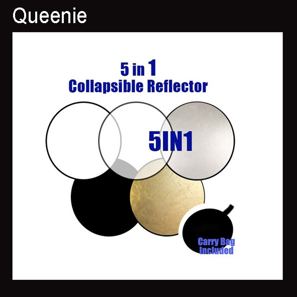 80CM 5 in 1 Studio Collapsible Multi Photo Disc Reflector
